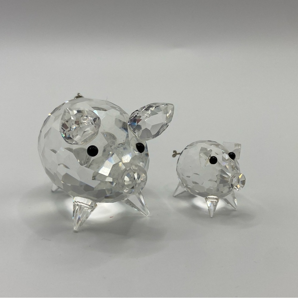 Swarovski Crystal Pigs Set